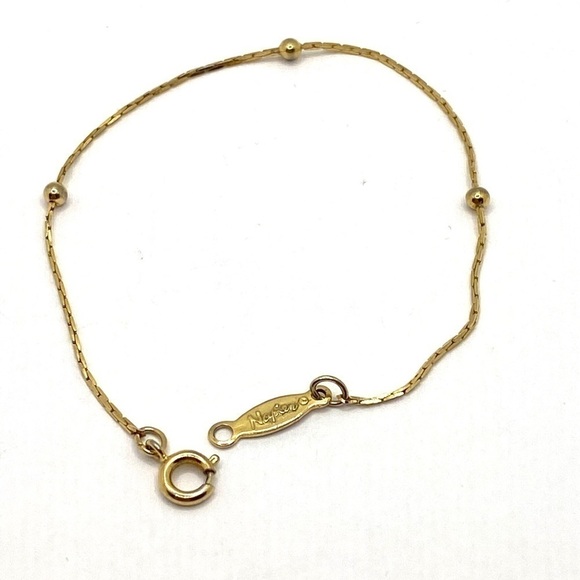 Napier Bracelet Vintage 7” Gold Tone Fashion - Picture 4 of 7